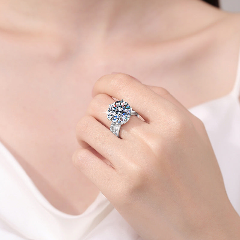 10-carat diamond ring sterling silver jewelry