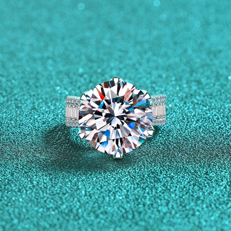 10-carat diamond ring sterling silver jewelry