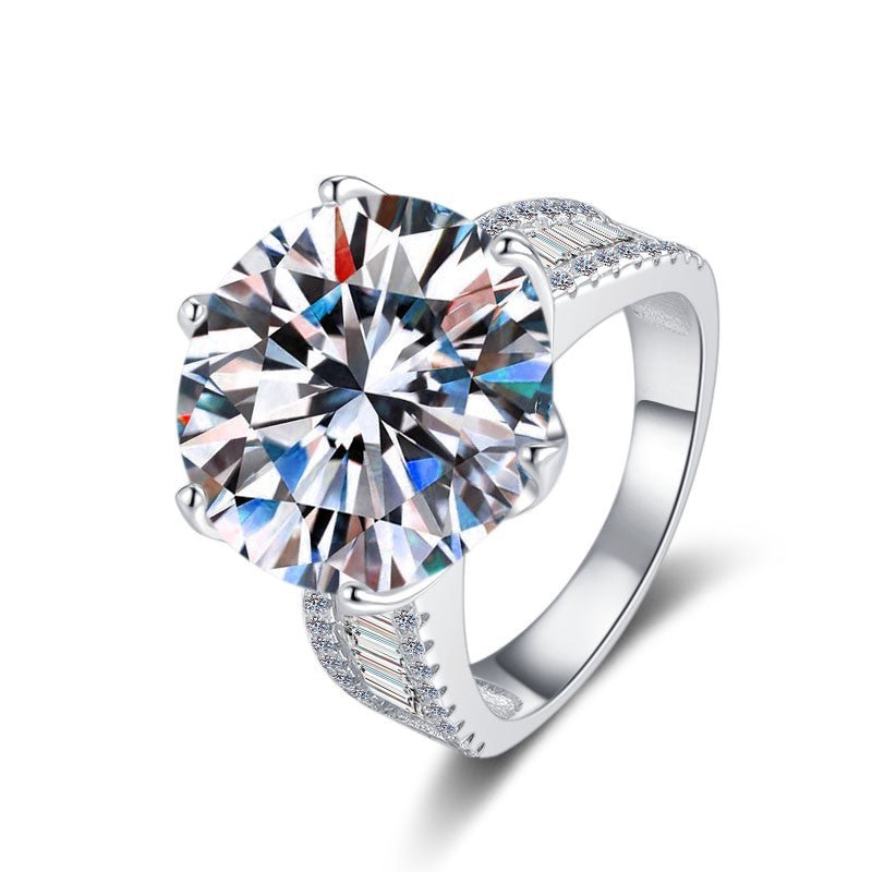 10-carat diamond ring sterling silver jewelry