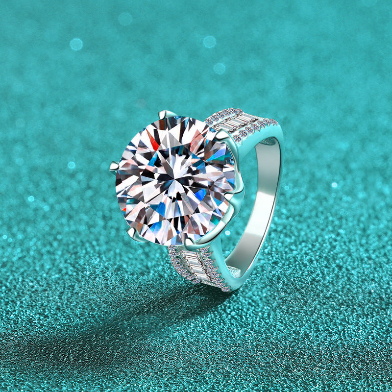 10-carat diamond ring sterling silver jewelry