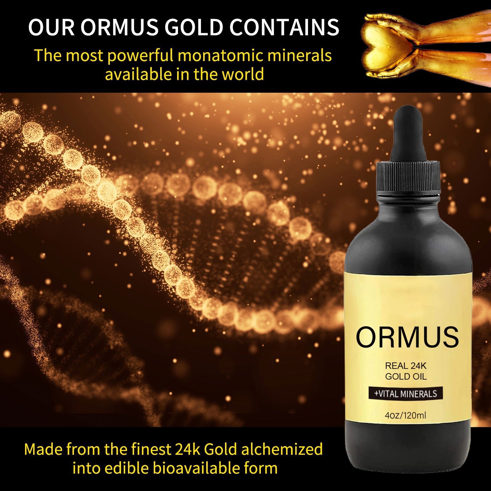 24K Gold Oil Mineral Health Drops